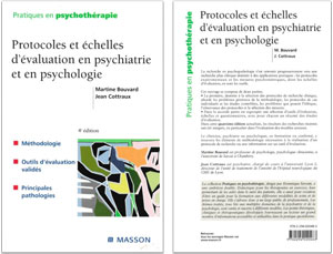 Couverture du livre « Protocoles et échelles d’évualuation en psychiatrie et en psychologie »
                                de Martine Bouvard, Jean Cottraux, éd. Masson